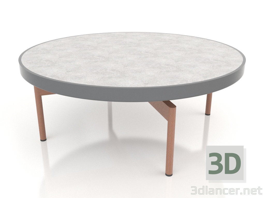 3d model Round coffee table Ø90x36 (Anthracite, DEKTON Kreta) - preview