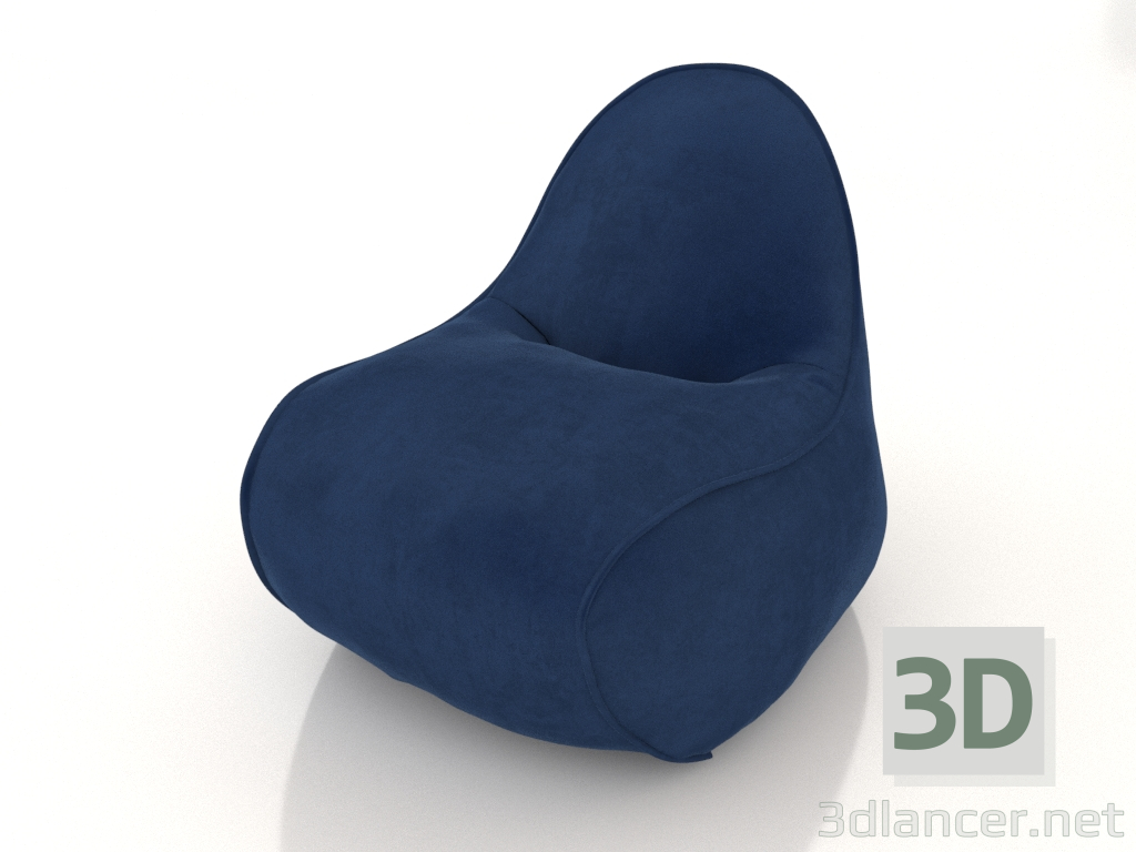 modello 3D Pouf Lagom (tessuto 1) - anteprima