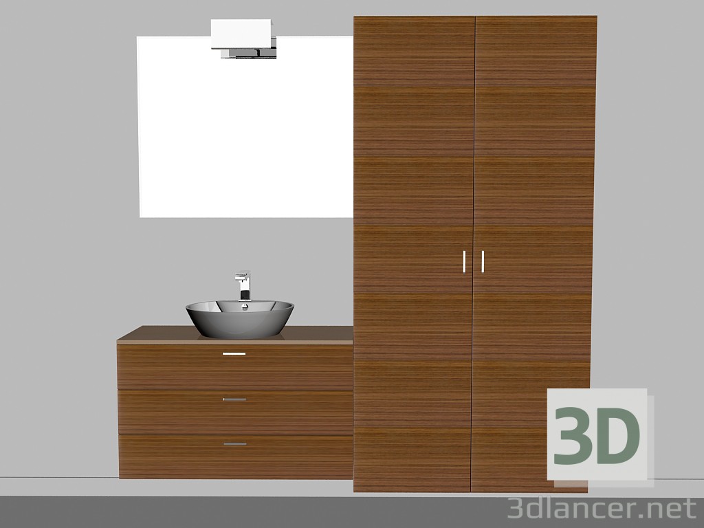 3d model Modular system for bathroom (song) (27) - preview