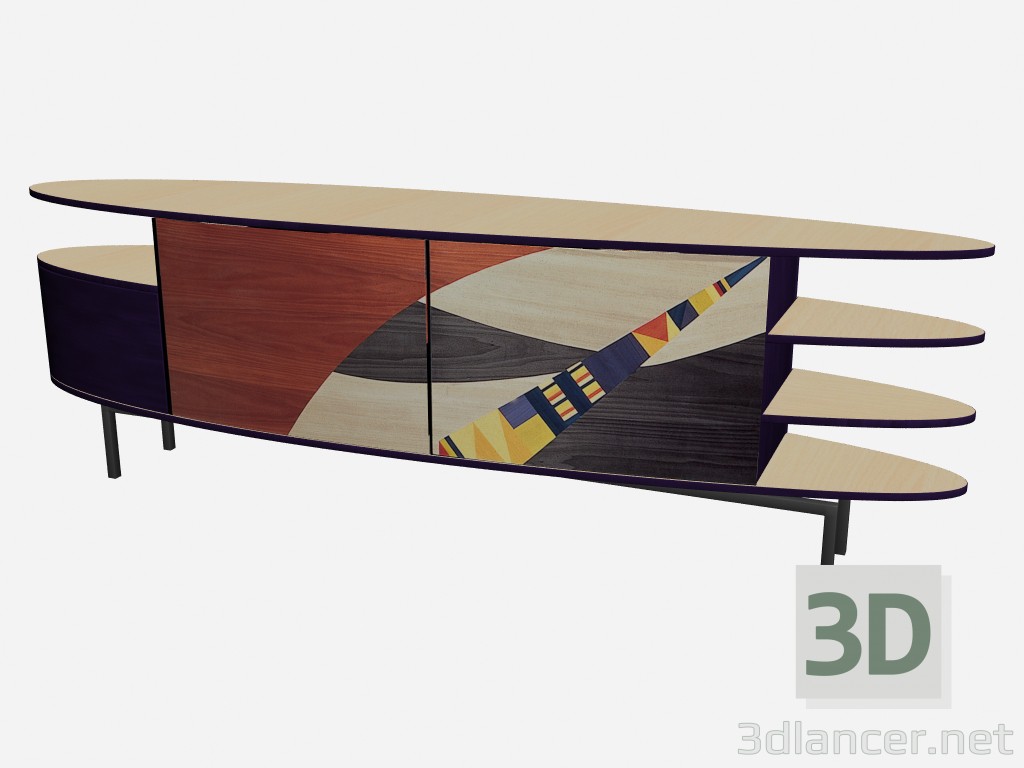 Modelo 3d Buffet de sombra - preview