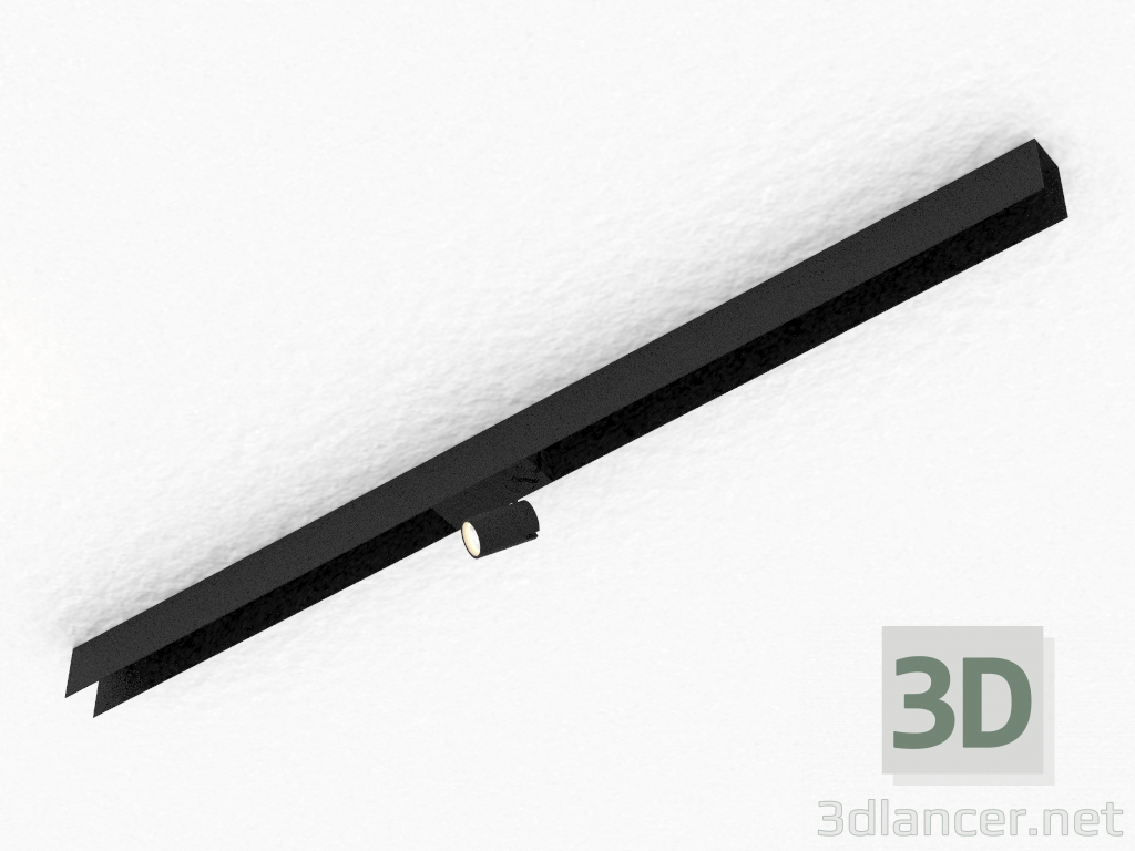 3d model LED downlight for magnetic busbar trunking (DL18788_01M Black) - preview