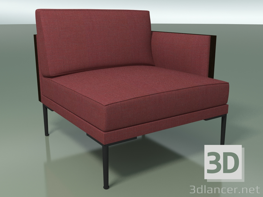 3d model End module 5213 (armrest left, Wenge) - preview