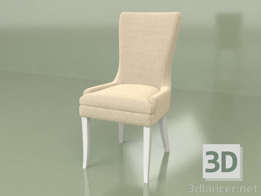 Modelo 3d Cadeira Agostino (Branco) - preview