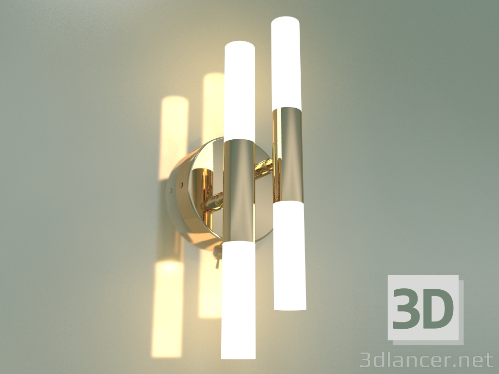 3d model Sconce Bastone 351-4 (gold-white) - preview