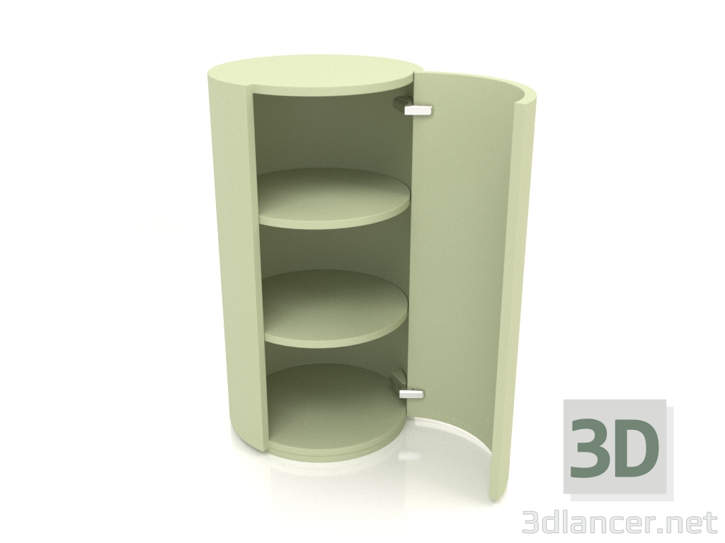 3D Modell Schrank (mit offener Tür) TM 09 (D=503х931, hellgrün) - Vorschau