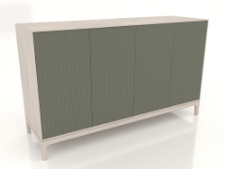 TV sehpası FARGO frezelenmiş cepheli 1600x500x950 mm (zeytin, ağartılmış meşe, seçenek 2)