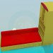 3D Modell Sofa mit Schrank - Vorschau