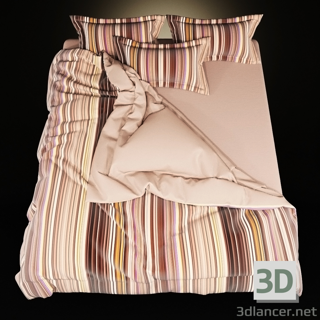 Ropa de cama 3D modelo Compro - render