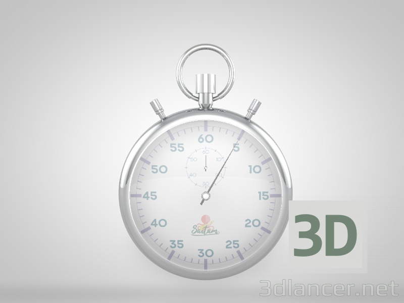 modèle 3D Montre de poche - preview