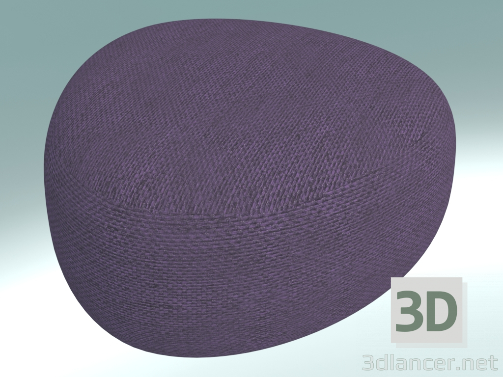 modello 3D Pouf medio KIPU (D02 80x80 H40) - anteprima