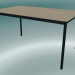 Modelo 3d Mesa retangular Base 140x80 cm (carvalho, preto) - preview