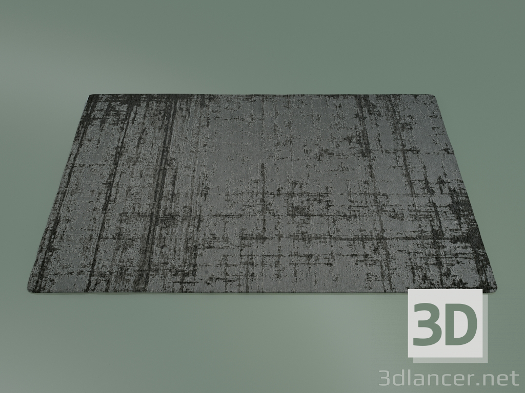 3d model Alfombra Doge (S97, Negro) - vista previa