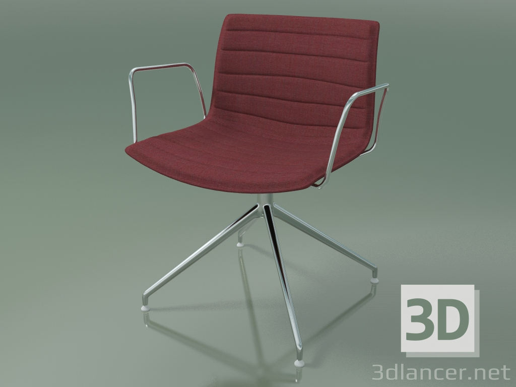 modello 3D Sedia 3125 (girevole, con braccioli, LU1, con imbottitura rimovibile) - anteprima