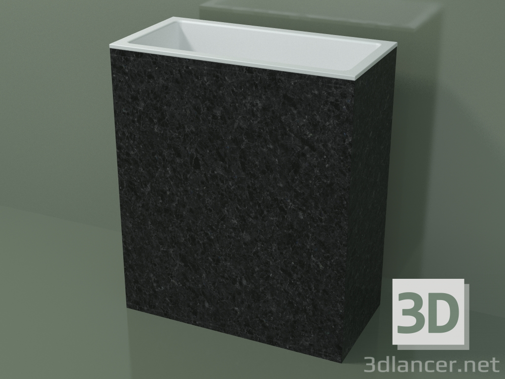 3d model Lavabo de pie (03R146101, Nero Assoluto M03, L 72, P 36, H 85 cm) - vista previa