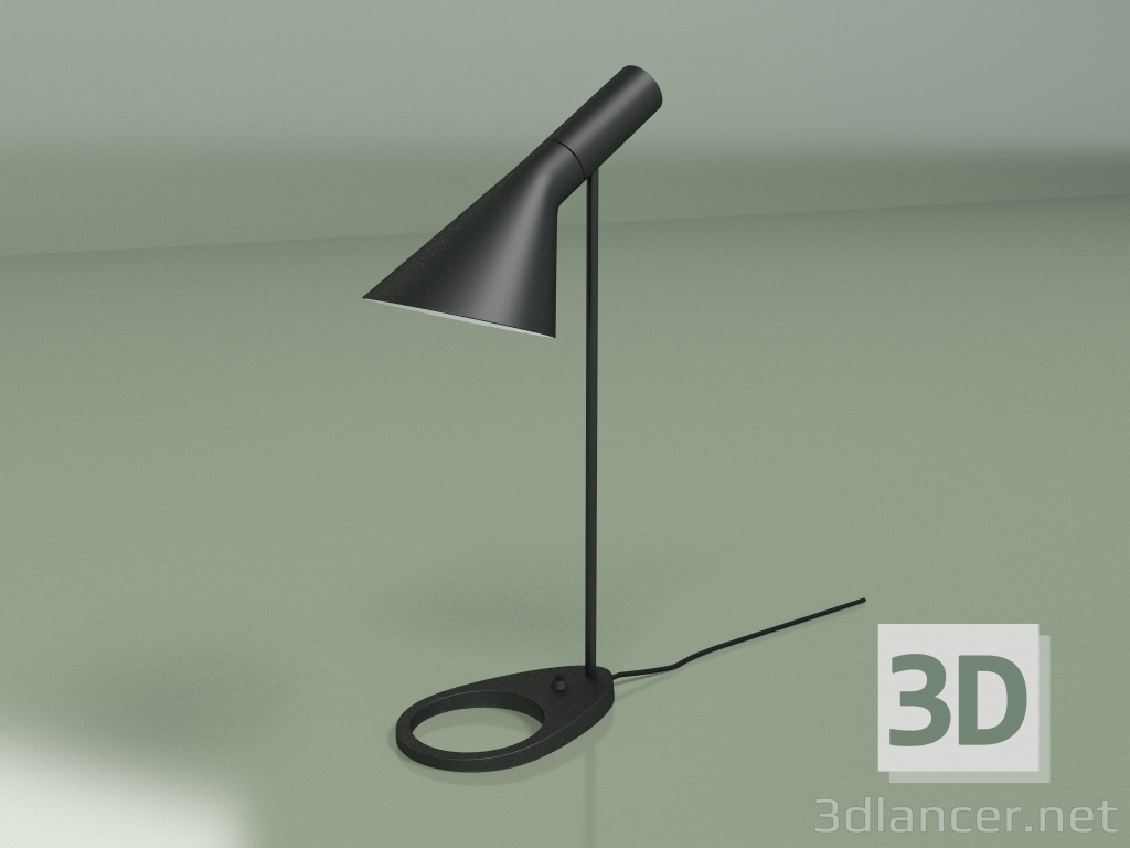 modèle 3D Lampe à poser AJ EB (noir) - preview