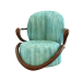 3d model Upholstered armchair made of fabric - preview