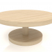 3d model Coffee table JT 022 (D=800x350, wood white) - preview