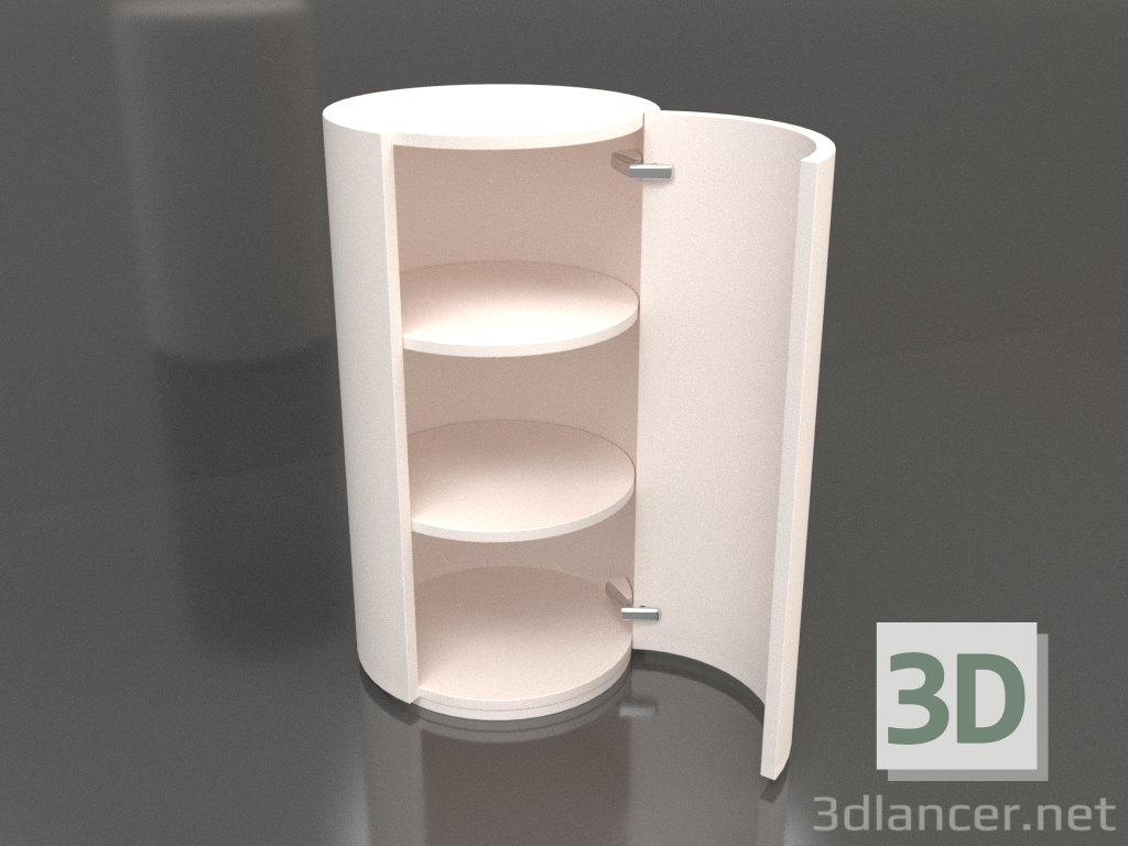 modello 3D Armadio (con porta aperta) TM 09 (P=503х931, lattiginoso) - anteprima