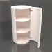 3d model Cabinet (with open door) TM 09 (D=503х931, milky) - preview