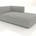 modello 3D Chaise longue (XL) 83x175 con bracciolo a destra - anteprima