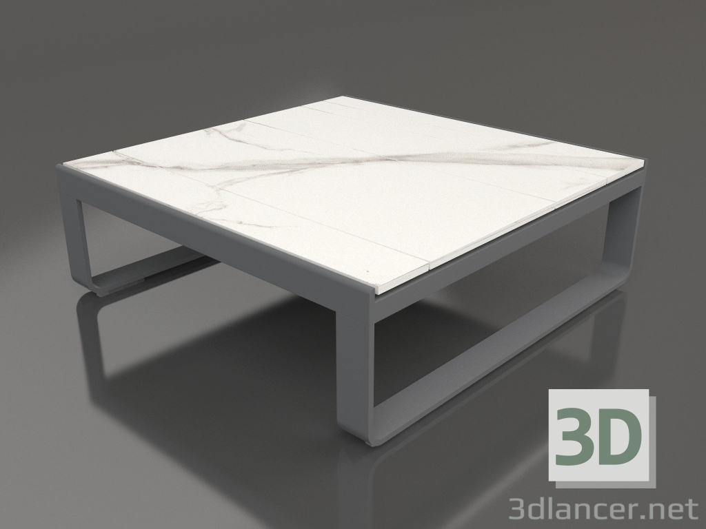 3d модель Кофейный столик 90 (DEKTON Aura, Anthracite) – превью