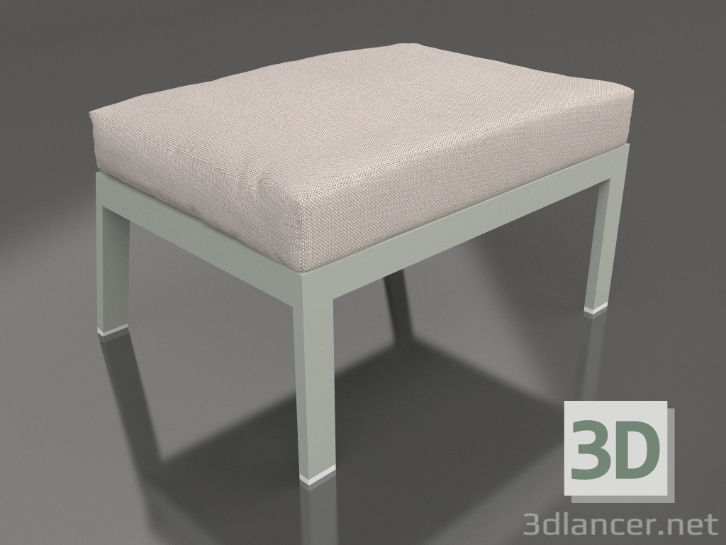 3D modeli Sandalye için puf (Çimento grisi) - önizleme