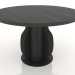 3d model Dining table Ø 1200 mm (black RAL 9005) - preview