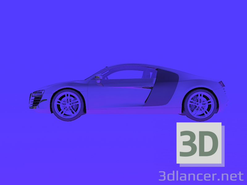 3d model AUDI V8 - vista previa