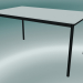 3d model Rectangular table Base 140x80 cm (White, Black) - preview