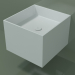 modello 3D Lavabo sospeso (02UN22301, Glacier White C01, L 48, P 50, H 36 cm) - anteprima