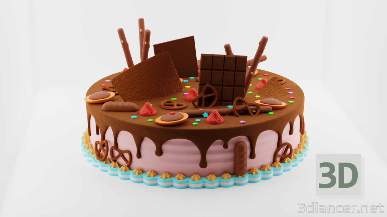 modello 3D di Torta comprare - rendering