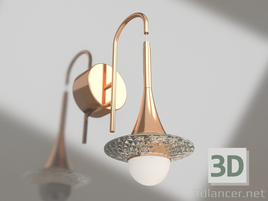 3d model Aplique Diaz dorado (08048.33) - vista previa