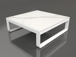 Coffee table 90 (DEKTON Aura, White)