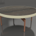 modèle 3D Table basse ronde Ø90x36 (Or, DEKTON Radium) - preview