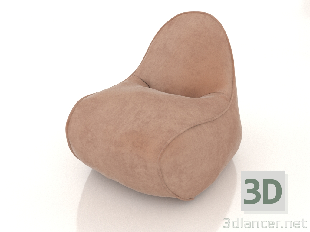 3d model Puf Lagom (tela 4) - vista previa