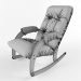 Mecedora Comfort Modelo 67, tapicería Antik cocodrilo 3D modelo Compro - render