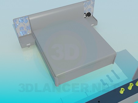 3D modeli Mobilya yatak odasında - önizleme