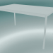 3d model Rectangular table Base 140x80 cm (White) - preview