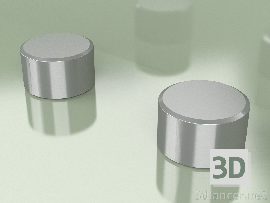 3d model Set of 2 mixing shut-off valves Ø 63 mm (16 51 V, AS) - preview