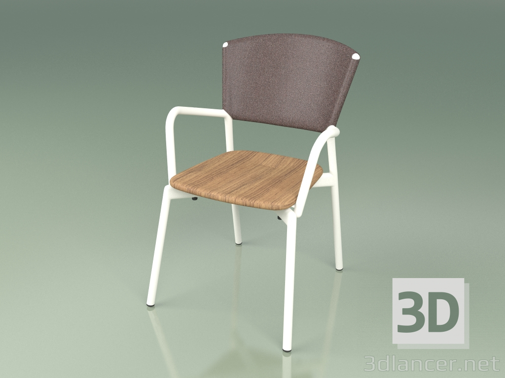 3D Modell Sessel 021 (Metallmilch, Braun) - Vorschau