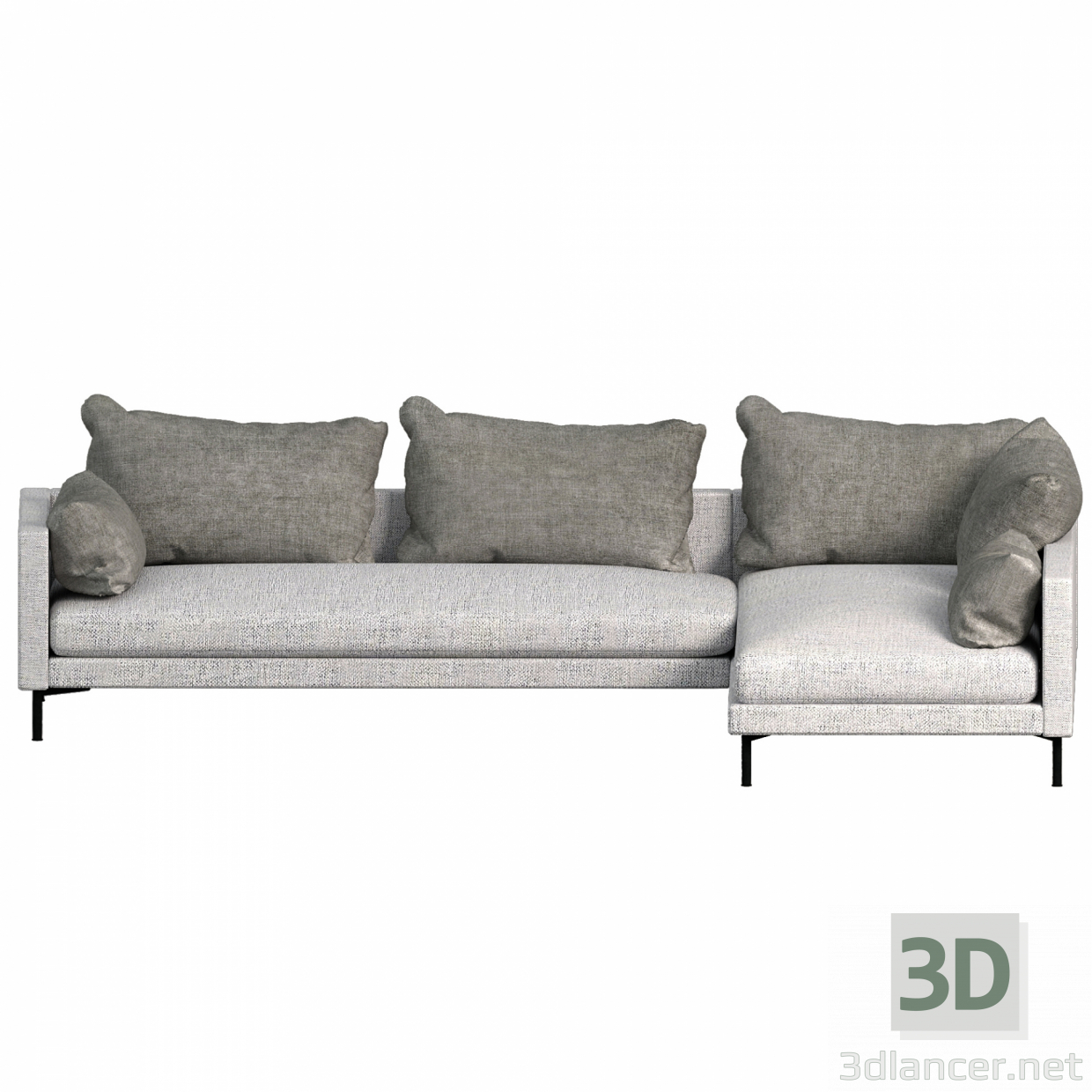 3d Plano sofa model buy - render