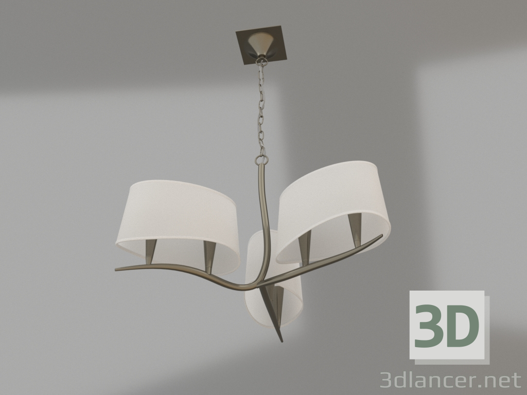 modello 3D Lampadario sospeso (1920) - anteprima