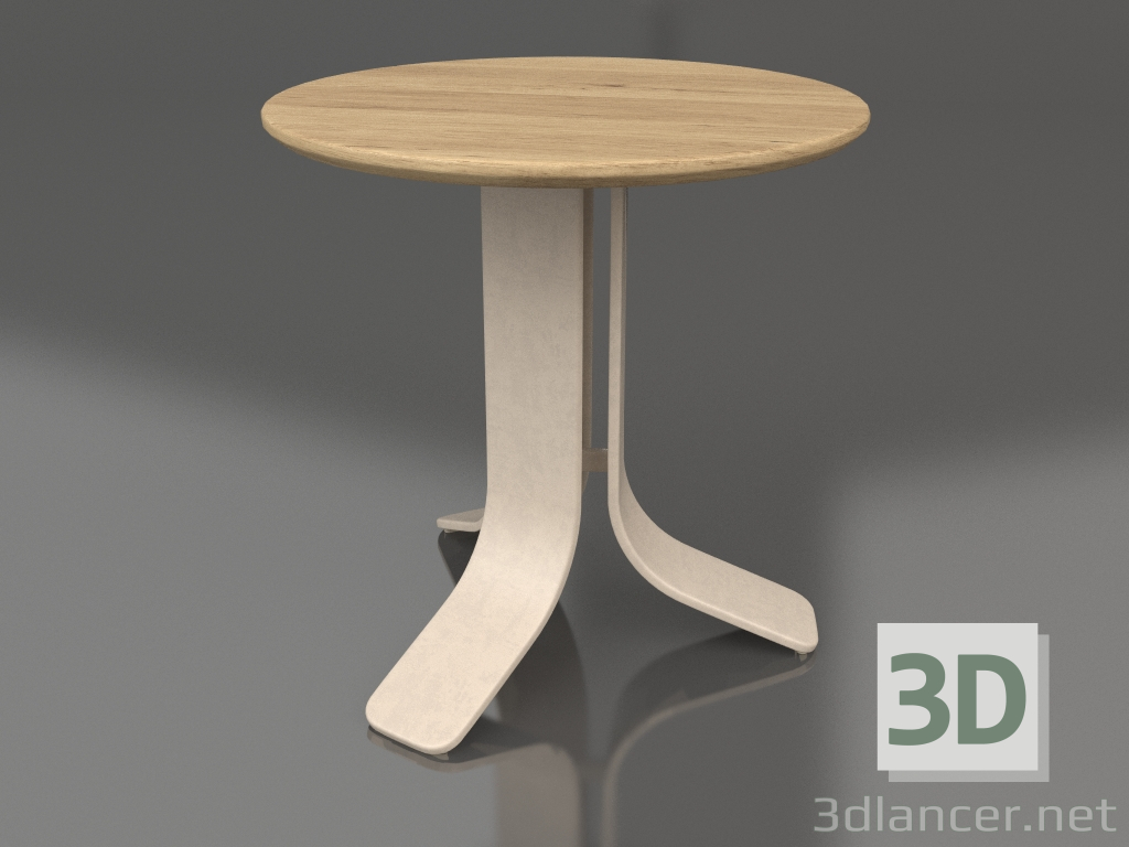 3d model Mesa de centro Ø50 (Arena, Madera de Iroko) - vista previa