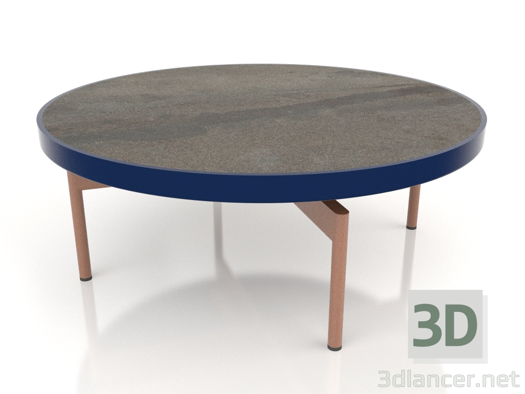 3d модель Стол журнальный круглый Ø90x36 (Night blue, DEKTON Radium) – превью