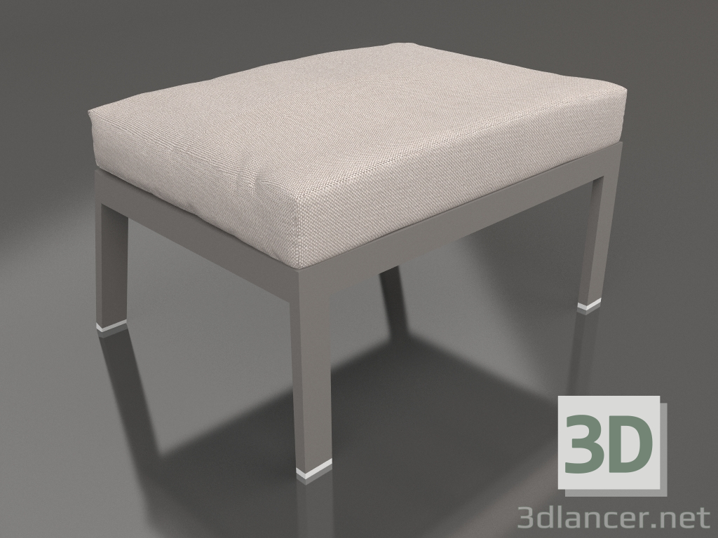 modèle 3D Pouf pour chaise (Gris quartz) - preview