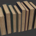 Modelo 3d Livros antigos - preview