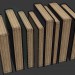 3D Modell alte Bücher - Vorschau