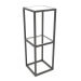 3d model Square console rack (GLASS, 30x30x86, 2 shelves) - preview