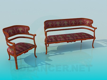 3d model Sofa - preview