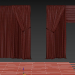 3d Economical curtains | a set of curtains for an interior designer model buy - render